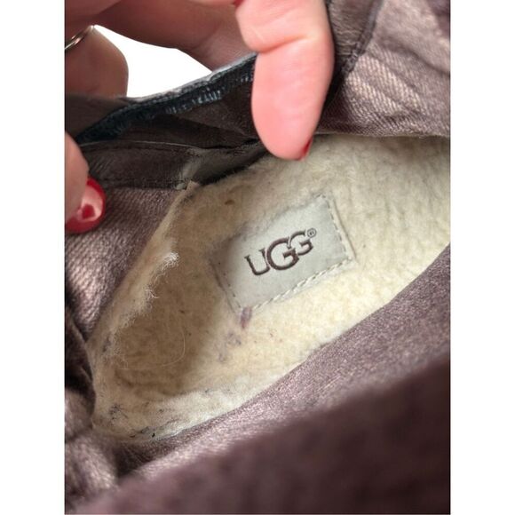 UGG Robbie Women’s Size 10 Brown Leather Wool Zipper Waterproof - Picture 7 of 10